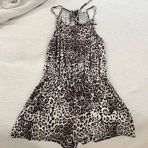 Vestique Leopard-print romper